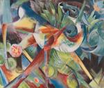 Franz Marc, “Reh im Blumengarten”.