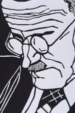 James Joyce – Limited Edition – Linocut-Portrait by Paula Pohli